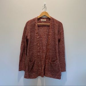 Rose Colored Knit Cardigan